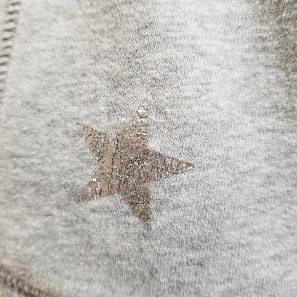 Victoria's Secret PINK hoodie XS peace star heart bling sequin graphic zip up - Picture 8 of 16